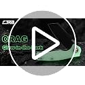 CJRB Crag Folding Pocket Knife - Glow in the Dark G10 Handle, 3.43" AR-RPM9 Blade, EDC Survival Knife for Camping & Hiking