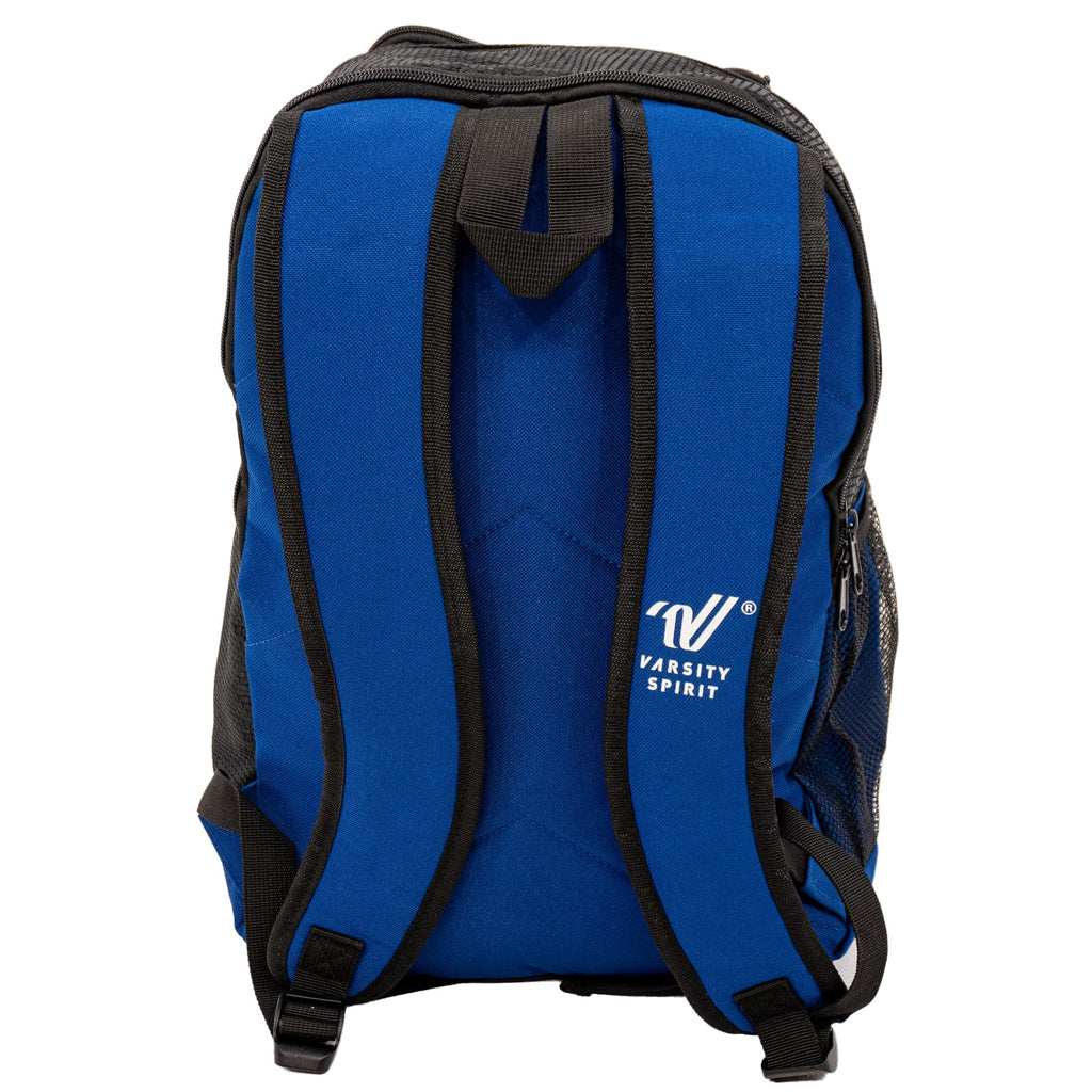 Varsity Spirit Cheer Backpack for Cheerleaders and Athletes - Durable, Spacious with Extra Pockets for Uniforms, Dance Gear & Gym Essentials - Versatile Cheerleading Bag for Practice & Travel - Blue