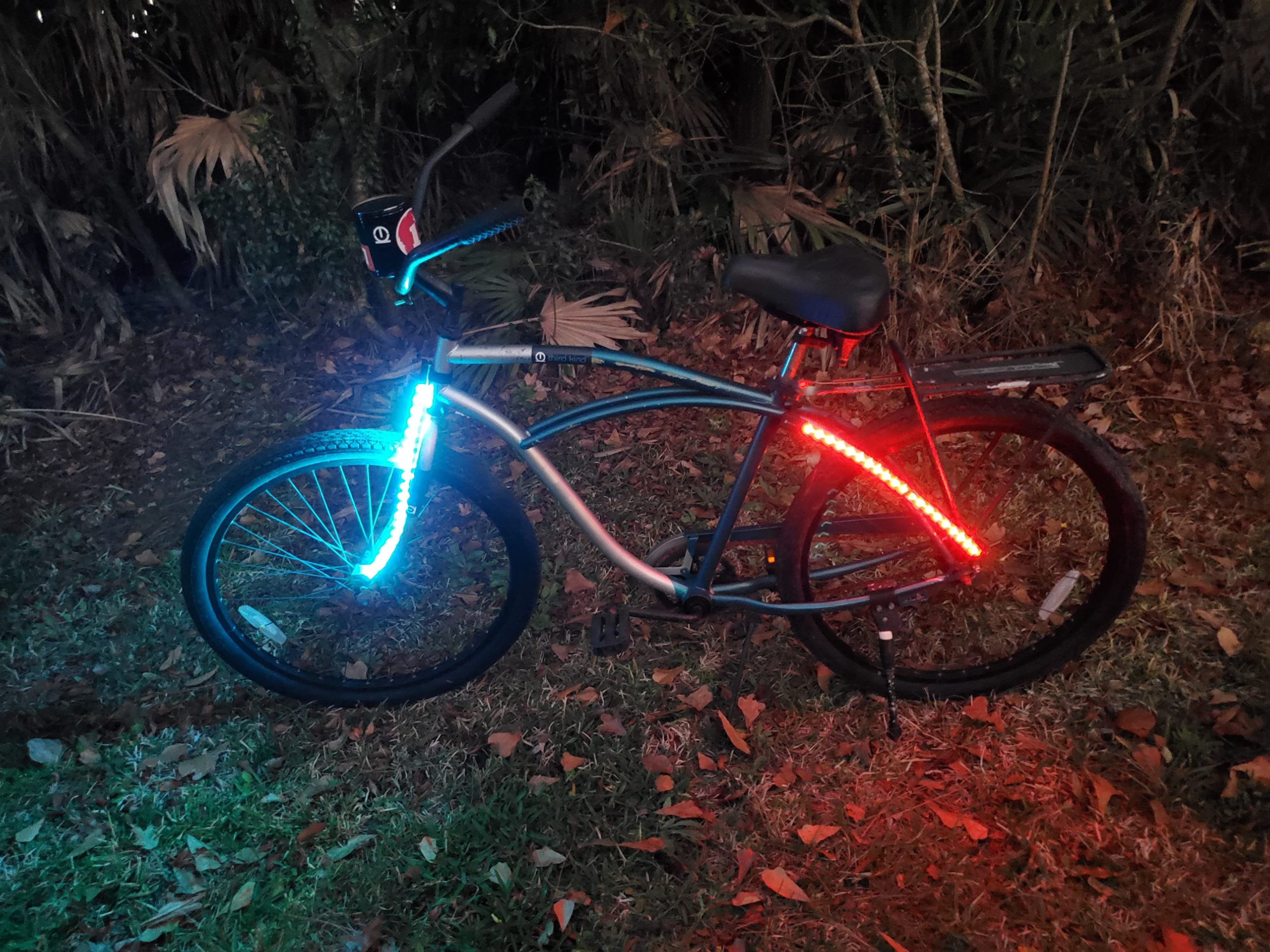 THIRD KIND® Stroller Lights Bike Lights Set of 2 LED Rechargeable Lights with Straps