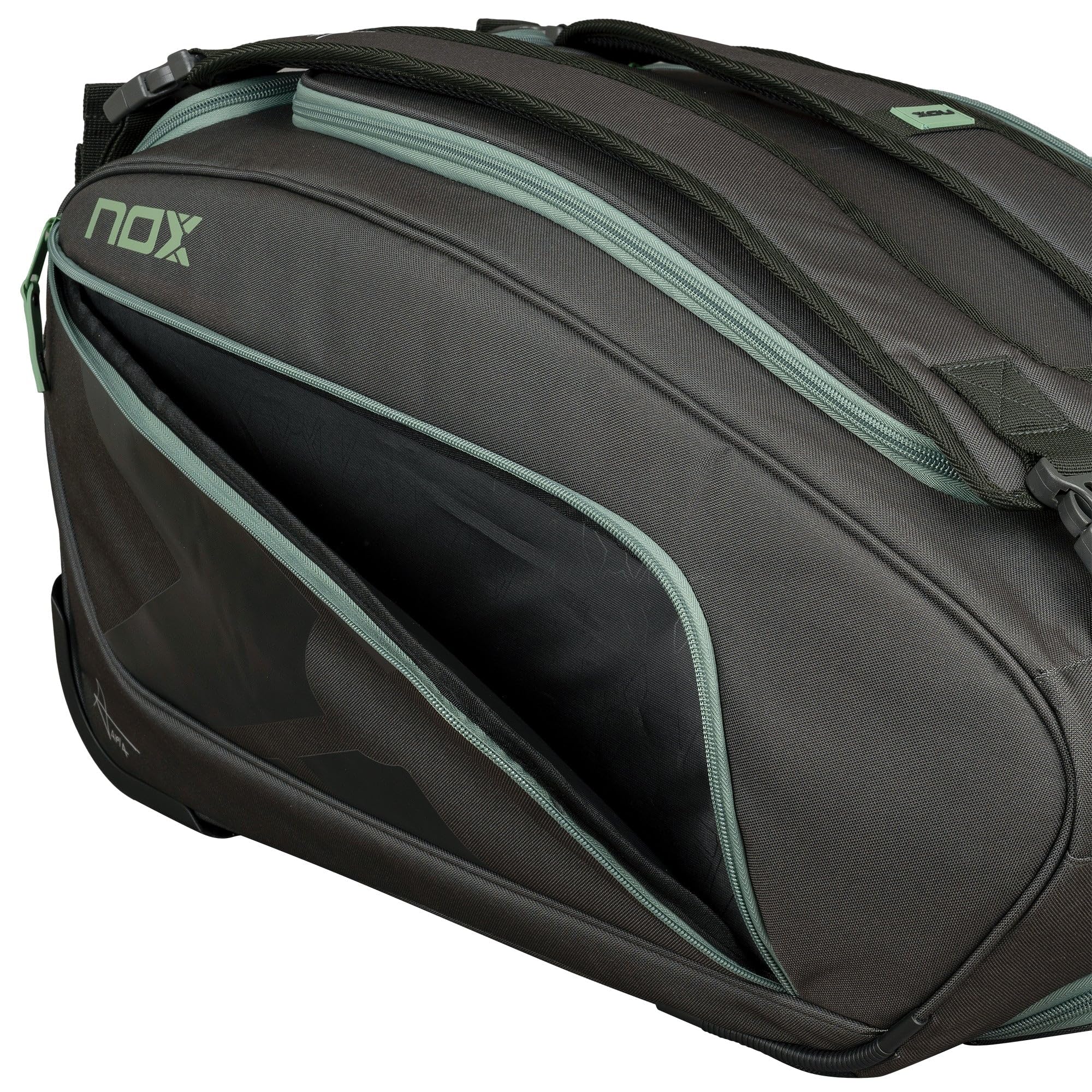 Padel Racket Bag AT10 Competition Trolley | High-Capacity Padel Bag for Men | NOX ThermoTech Thermal Compartment | Multi-Functional Backpack & Shoulder Bag | Holds Up to 3 Padel Rackets & Accessories