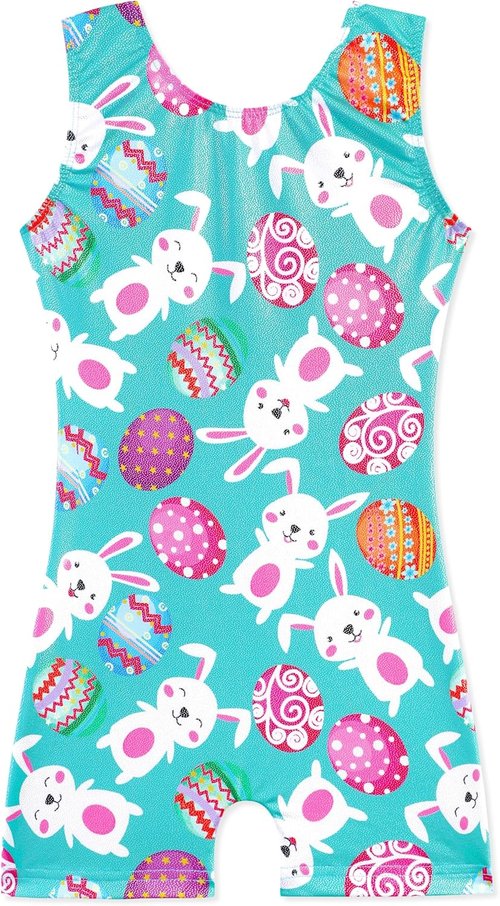 HOZIY Gymnastics Leotards for Girls - Sparkly Unicorn & Leopard Biketard Outfits | Toddler & Kids Sizes
