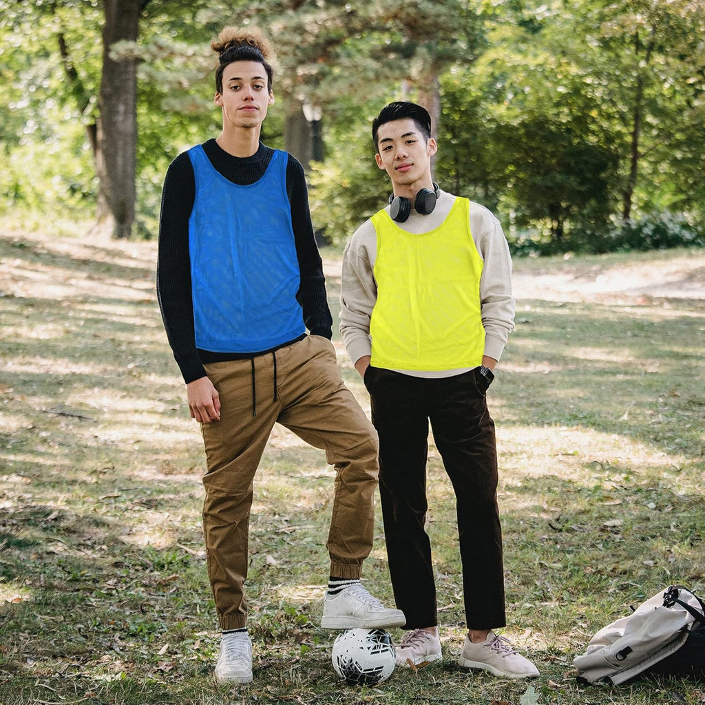 Super Z Outlet Pinnies Scrimmage Vests - Lightweight Team Practice Jerseys for Kids & Teens
