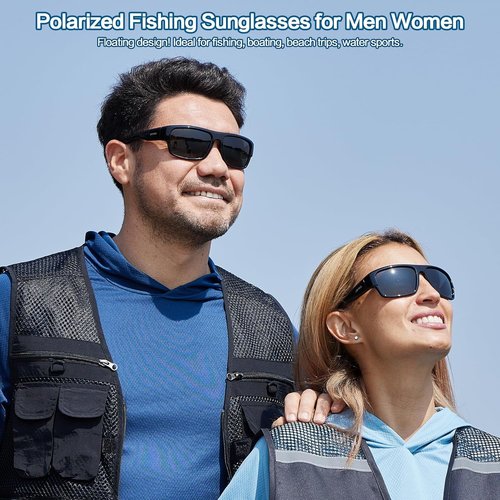 Jefoo Polarized Sunglasses - UV Protection for Men & Women | Ideal for Fishing, Cycling & Sports