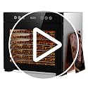 Food Dehydrator Machine with 8 Stainless Steel Trays, Adjustable Temp & Timer