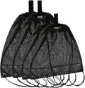 Palmhomee Mesh Drawstring Bags - Pack of 4 for Sports, Gym, Laundry & Beach - Mixed Sizes