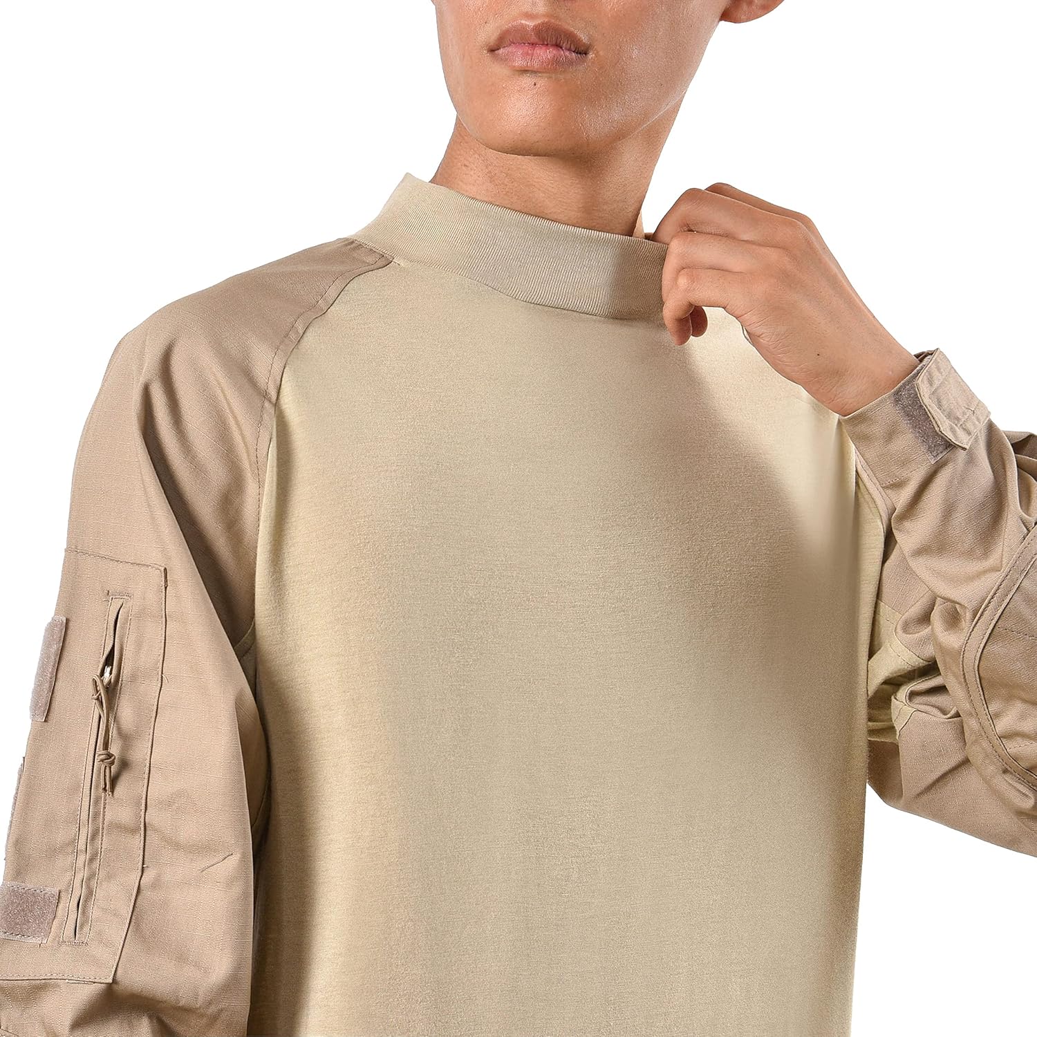 Skiennix Men's Tactical Camo Combat Shirts - Durable Military Hunting Tops | Versatile Outdoor Wear