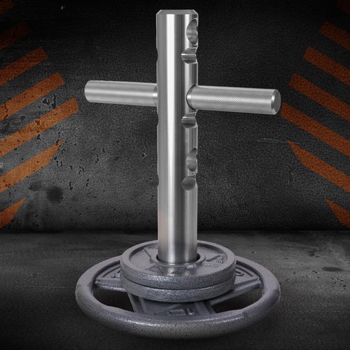 T-Bell Adjustable Kettlebell. Rustproof with Durable Rotating Handle. Fitness Accessory for Body Shaping, Core Leg, Back and Buttocks Strength. 225 lb. Capacity. 15.25” H x 10” W x 2” Diameter