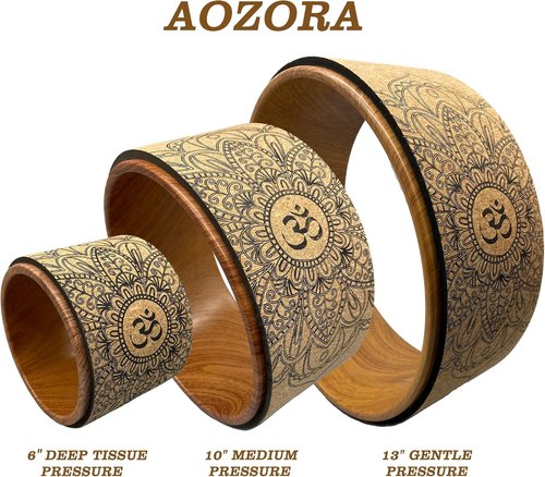 Aozora Yoga Wheel 13" - Ultimate Guide for 30+ Poses | Perfect for Stretching & Backbends
