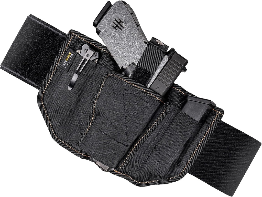 VNSH Belly Band Holster - Comfortable & Secure Concealed Carry | Fits 99% of Handguns with Mag Pouches