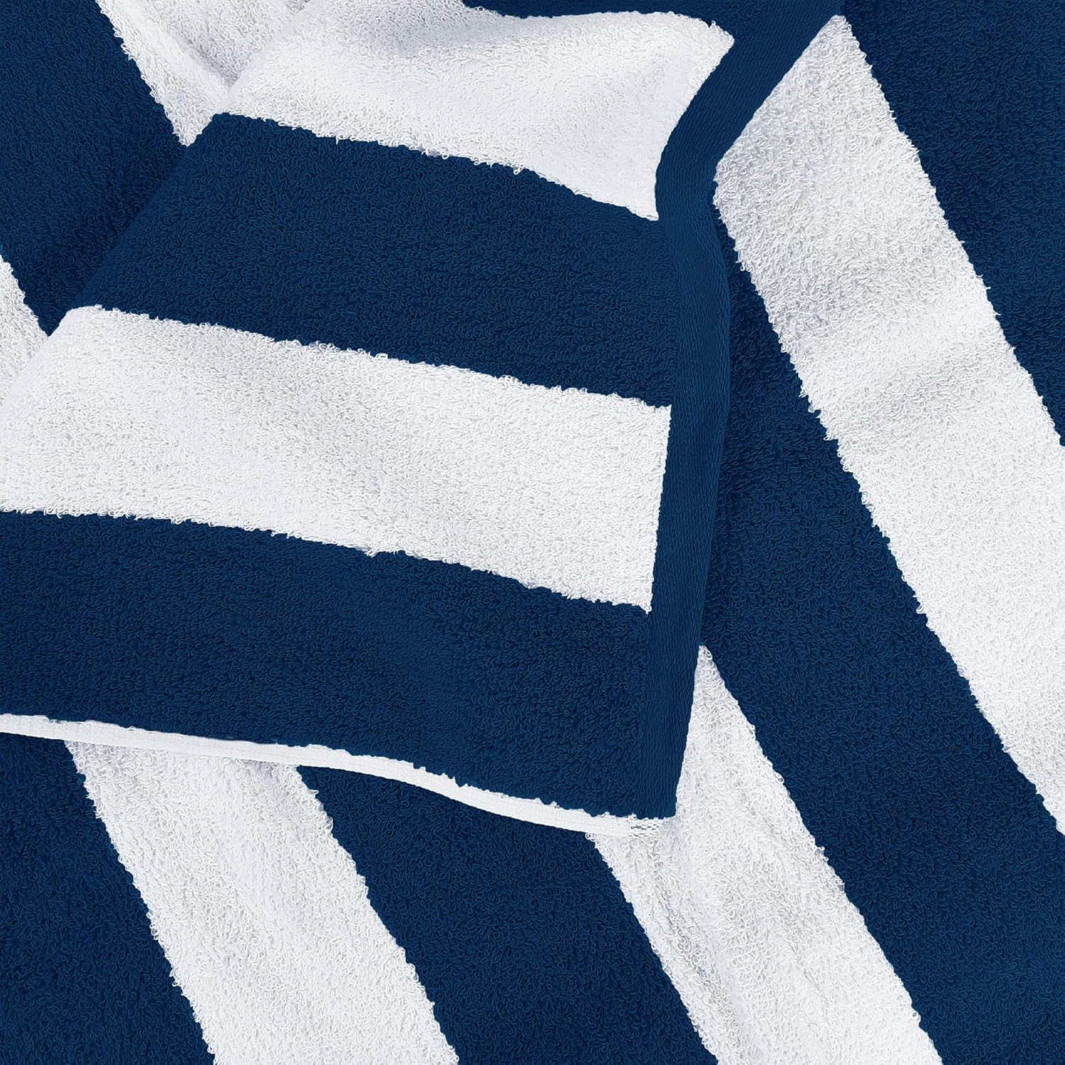 Utopia Towels Jumbo Beach Towel - 100% Ring-Spun Cotton, Highly Absorbent & Quick-Dry, 35x70 Inches | 2 Pack Navy