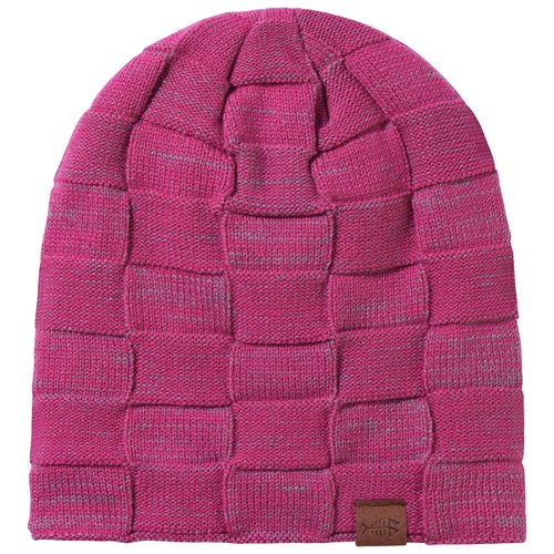 BASSDASH Winter Slouchy Beanies Thick Fleece Lined Skull Cap for Men Women Warm Knitting Hat Rose Red