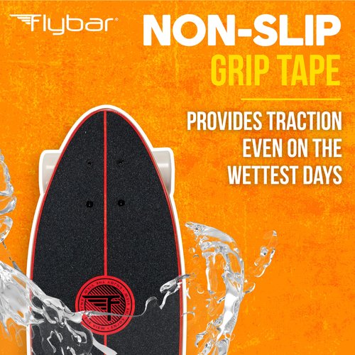 Flybar Skate Cruiser Boards – 27" Strong 7 Ply Canadian Maple Complete Skateboards - 60mm PU Wheels High Speed ABEC 9 Bearings