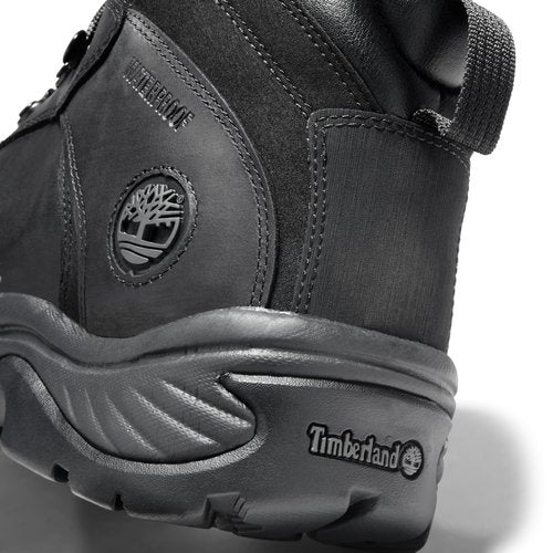 Timberland Men's Flume Mid Waterproof Hiking Boot, Black Full-Grain-NEW 2024, 10 Wide