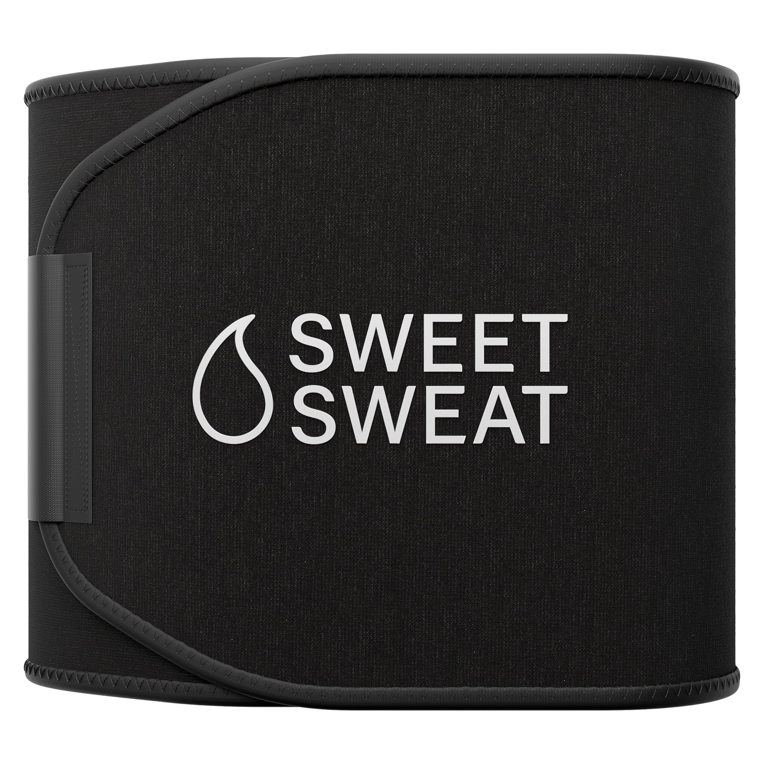 Sports Research Sweet Sweat Waist Trimmer (Core Series) - Premium Sweat Enhancing Fitness Band for Women & Men - Neon Yellow, Large