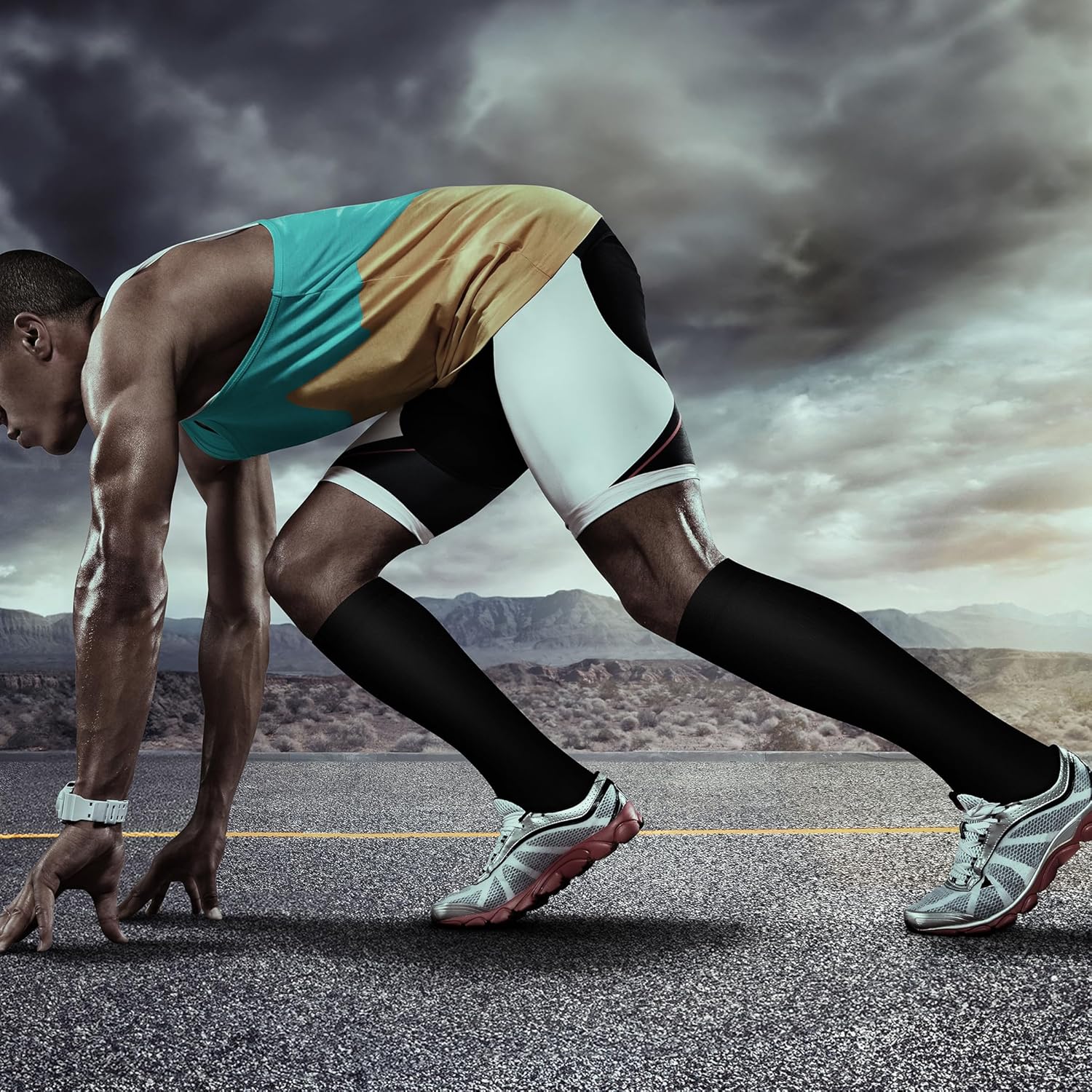 QUXIANG Copper Compression Socks - 8 Pairs for Enhanced Circulation | Ideal for Running & Cycling - 15-20 mmHg