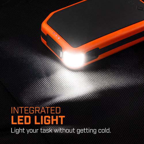 THAW Rechargeable 10K Hand Warmer | 3-in-1 Hand Warmer, Power Bank and Light, 3 Heat Modes, Up to 7 Hours, Double-Sided Heating, Includes Charging Cable