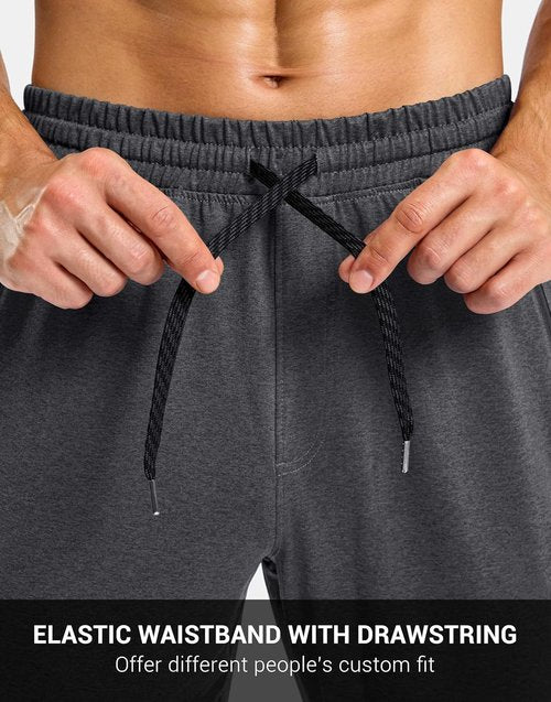 G Gradual Men's Joggers - Stretch Tapered Sweatpants with Zipper Pockets | Quick-Dry Athletic Gym Pants