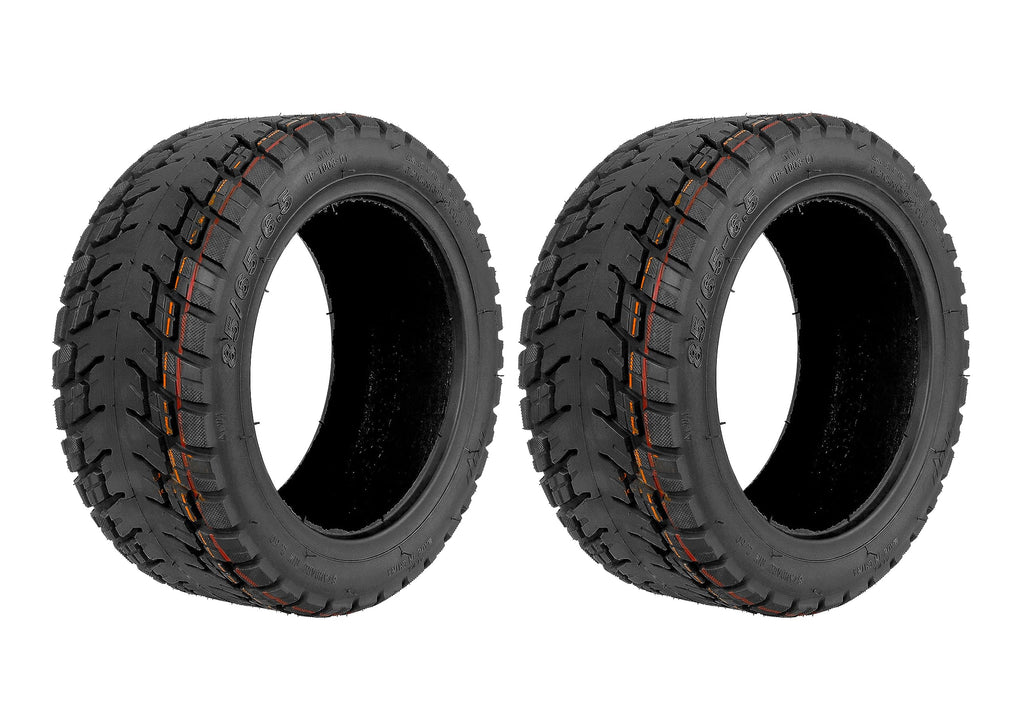 ZAITUO 10" 85/65-6.5 Rubber Explosion-proof Tubeless Tire 10-inch Replacement for Ninebot Segway Self-Balancing Scooter, Xiaomi Mini Pro, GOTRAX GX2 Hoverboard Electric Scooter Tyre Wheel Parts (2)