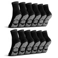 AMERICAN HOSPITAL SUPPLY Premium Anti-Slip Socks | Black Grip Socks | XX-Large| Pack of 6 Pairs