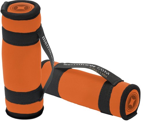 MERRITHEW Soft Dumbbells, Pair (Orange), 1.1 lbs / 0.50 kg Each