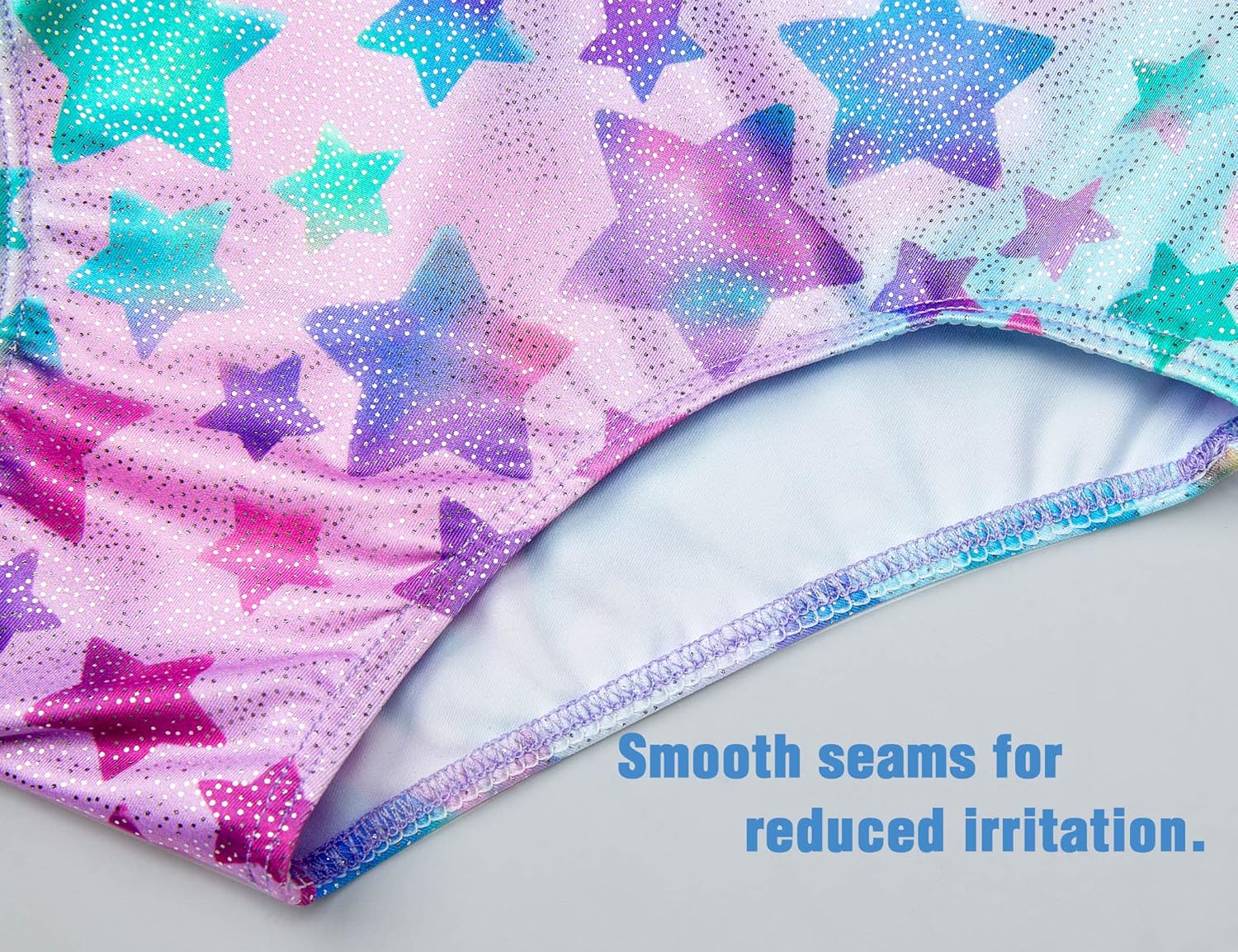 TENVDA Gymnastics Leotards - Sparkly Colorful One-Piece Outfit for Girls | Sizes 2-12 Years
