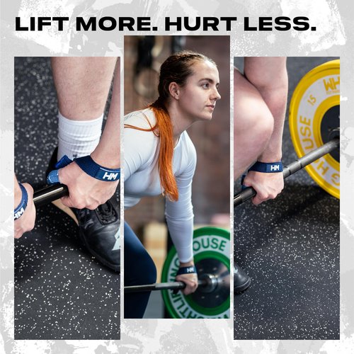 Weightlifting House Lifting Wrist Straps - Hand Wraps for Olympic Lifting, Snatch, Pulls, and Deadlift Straps - Grip Strength Trainer, Weight lifting, Wrist Wraps, Exercise Bands