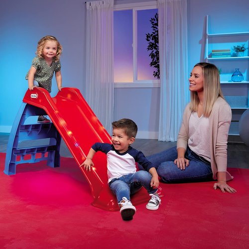 Little Tikes Light-Up First Slide - Fun Indoor/Outdoor Slide for Kids | Vibrant Red Color