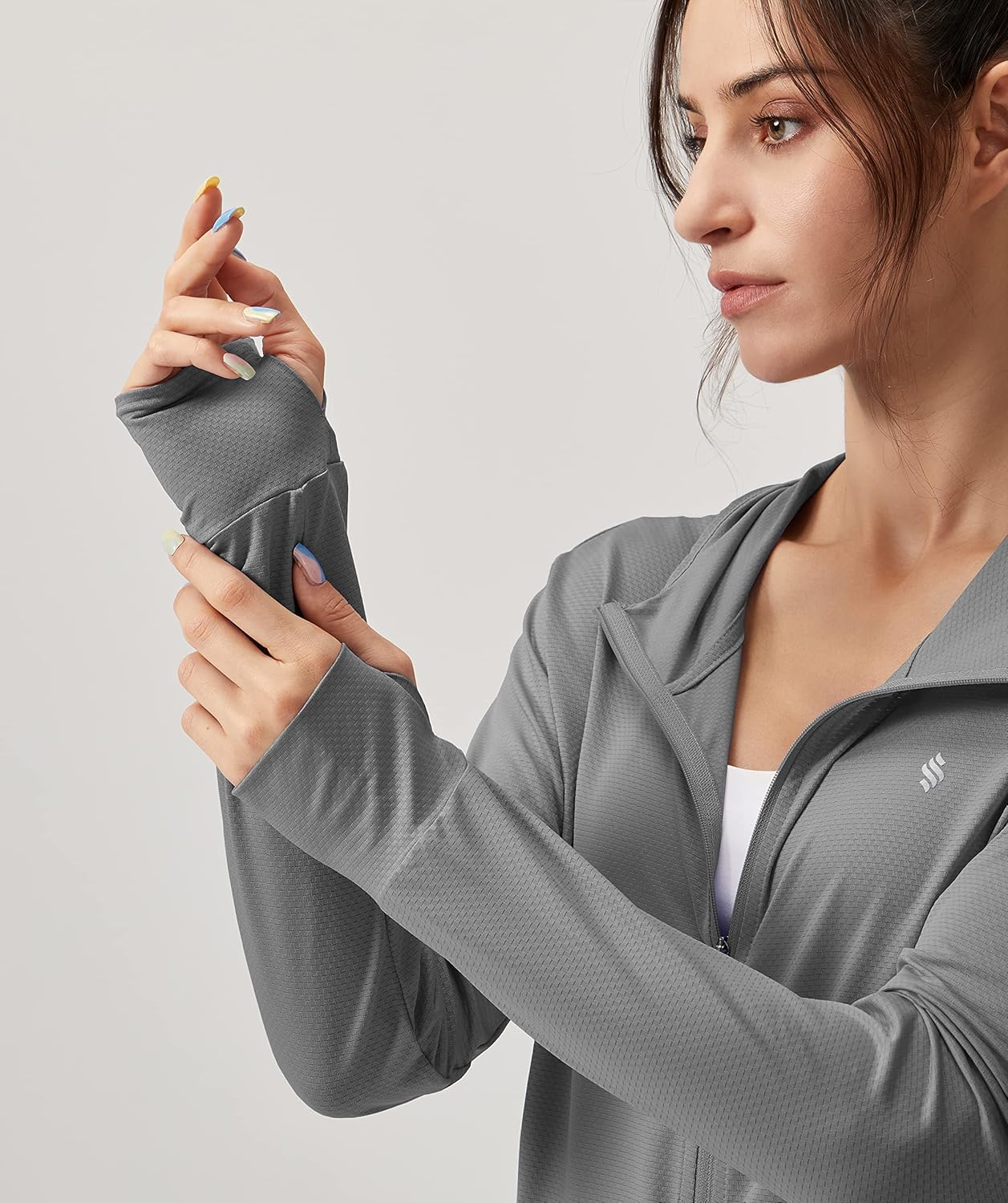 Soothfeel Women's Sun Protection Hoodie Jacket - Lightweight UPF 50+ Long Sleeve with Pocket for Hiking