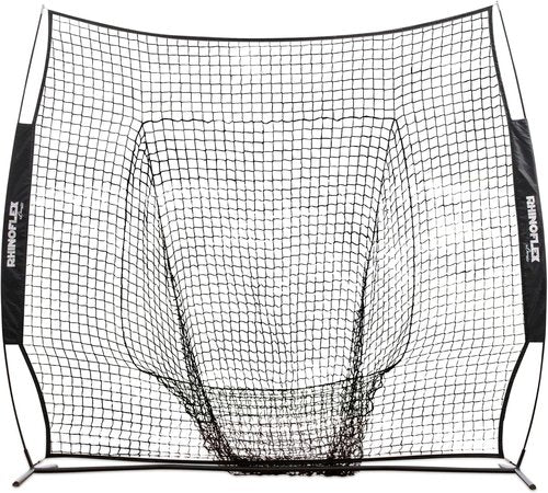 Champion Sports Baseball Softball Net - Portable Rhino Flex Pitching & Batting Training Net