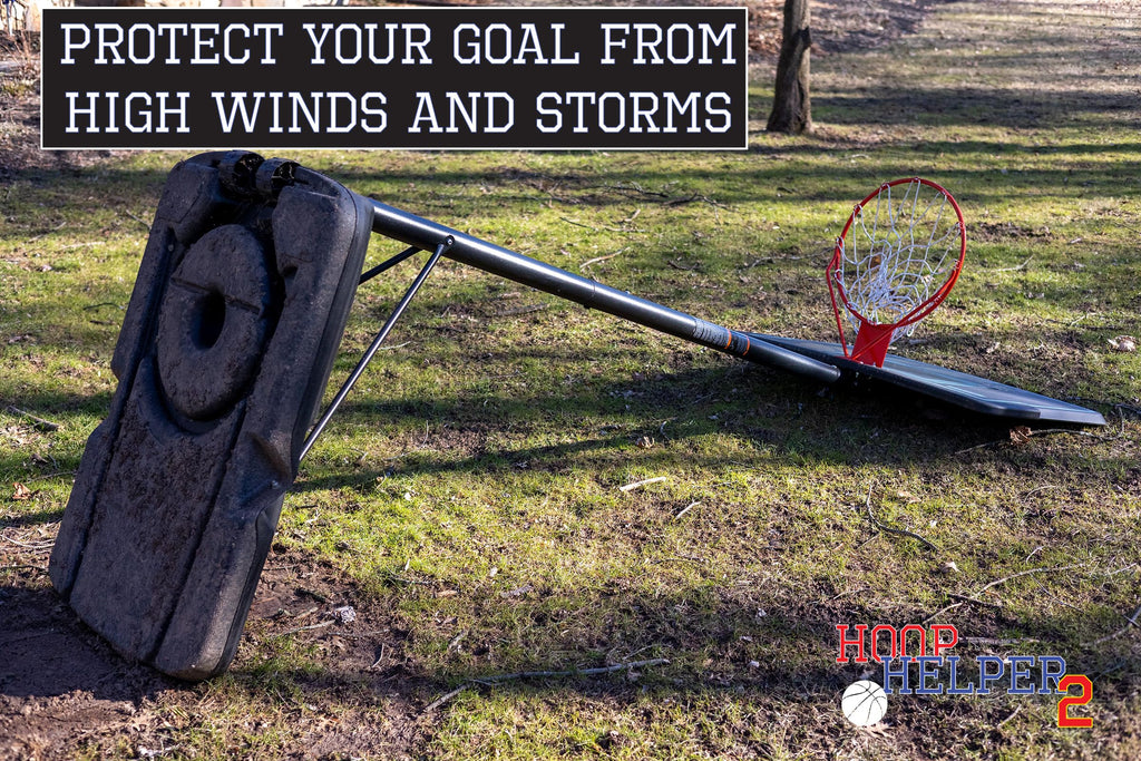 Hoop Helper 2 by Johnny World - Premium Sandbag Weight for Portable Basketball Hoops - Attractive, Secure Stability to Prevent Tipping and Enhance Safety - Ideal Alternative to Bricks & Rocks