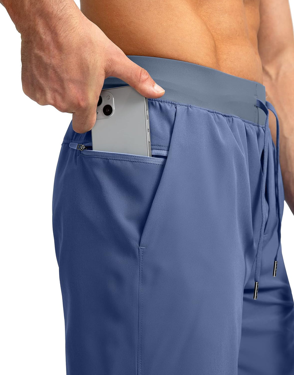 Soothfeel Men's Running Shorts - Lightweight Quick-Dry Athletic Shorts with Zipper Pockets | 9"/7"/5" Sizes