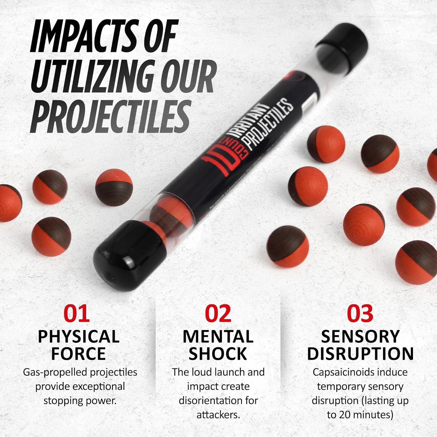 Skiennix 68 Caliber Pepper Balls - Powerful Self Defense Irritant Formula | Non-Lethal Protection