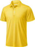 TACVASEN Men's Golf Shirt - Dry Fit Performance Polo with Collar | Short Sleeve, Comfortable Fit