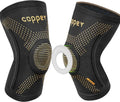 JIUFENTIAN Copper Knee Braces - Professional Arthritis Pain Relief with Side Stabilizers | Medium Compression Sleeves