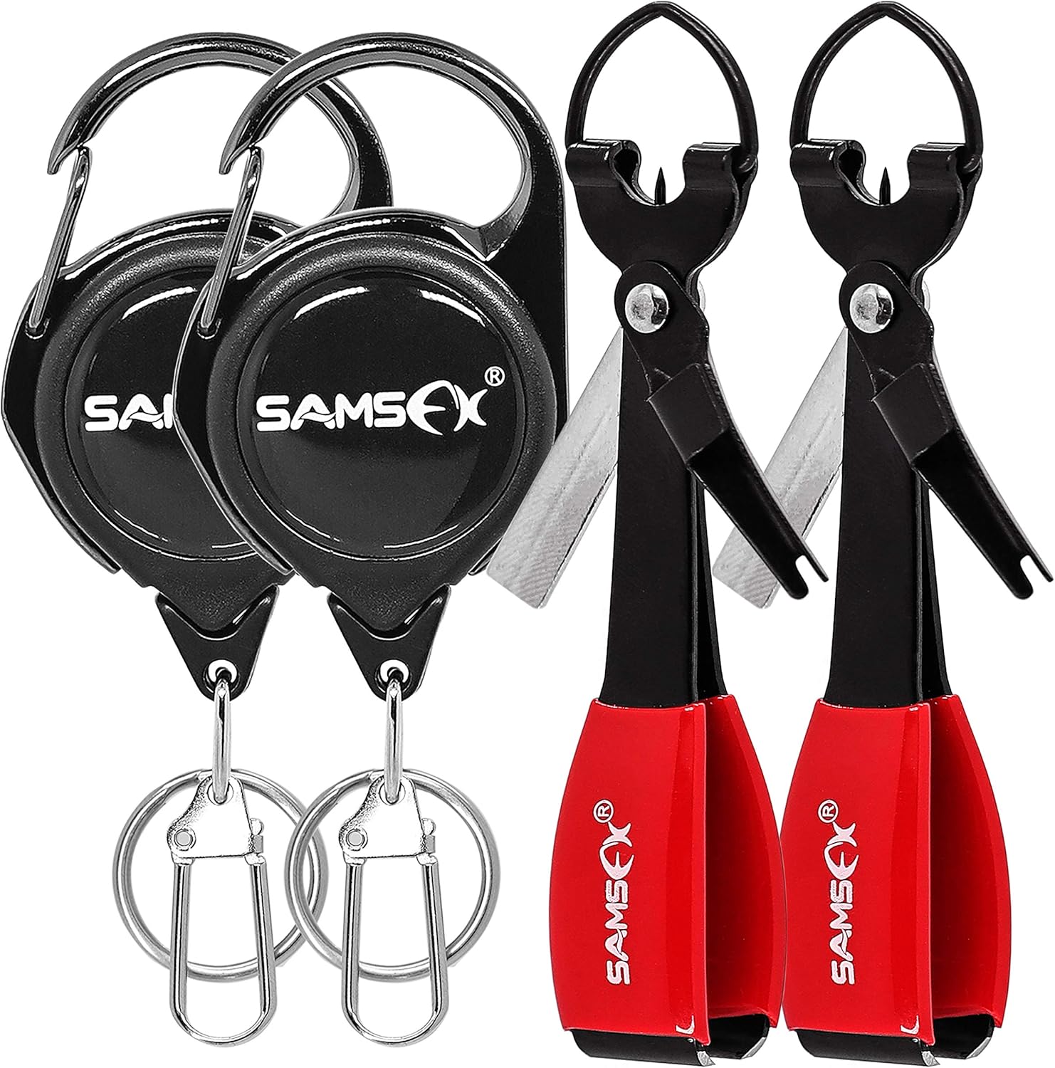 SAMSFX Fishing Knot Tying Tool - Multifunctional Fly Fishing Nippers for Quick Knot Tying | Durable Fishing Clippers