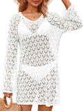 Totatuit Swimsuit Coverup for Women Crochet Bikini Bathing Suits Swimwear 2026 Summer Vacation V Neck Beach Cover Up Dress