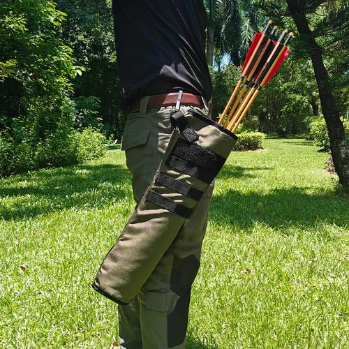 KRATARC Archery Back Arrow Quiver - Lightweight & Foldable Compact Design for Target Shooting
