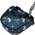 VIXYN Mallet Putter Cover - Cool Mallet Putter Headcover - Magnetic Fleeced Lined Head Covers to Protect Your Golf Clubs (Flamin (Palm Springs)