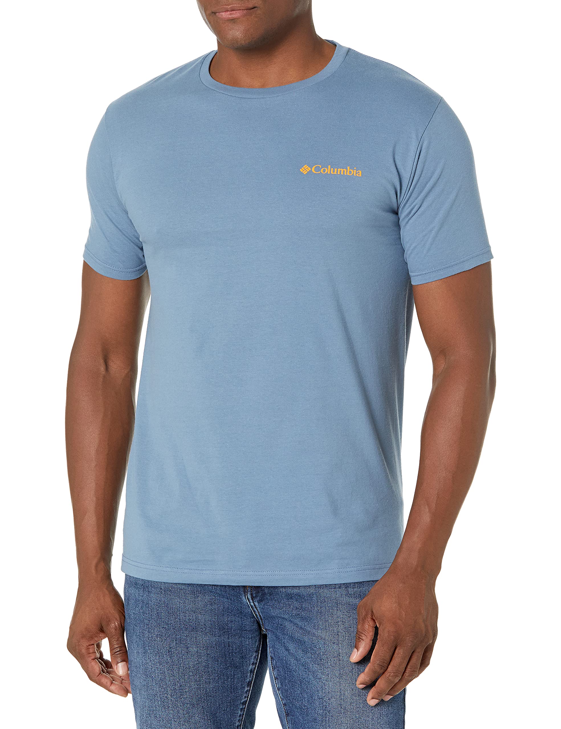 Columbia Apparel Men's Graphic T-Shirt Shirt, Steel/Benic, X Large