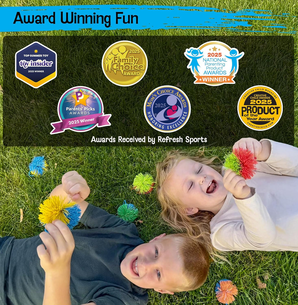 Stringy Balls | 8-Pack Sensory Fidget Toys for Kids Ages 3-8 - Ideal Stress Relief Gifts for Toddlers