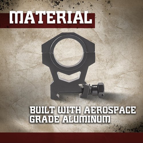 Sightmark Mounting Rings - Medium Height Picatinny Rings (Fits 30mm & 1Inch)