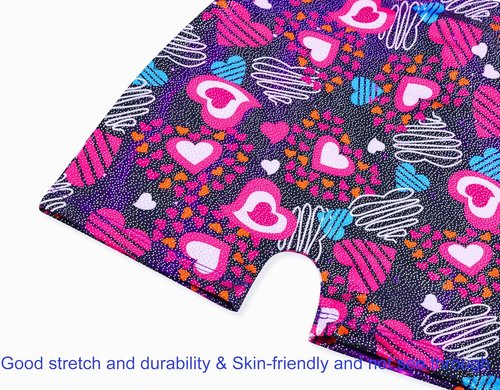 Domusgo Gymnastics Leotards - Sparkly One-Piece Unitard for Girls | Pro Kids Biketards with Shorts
