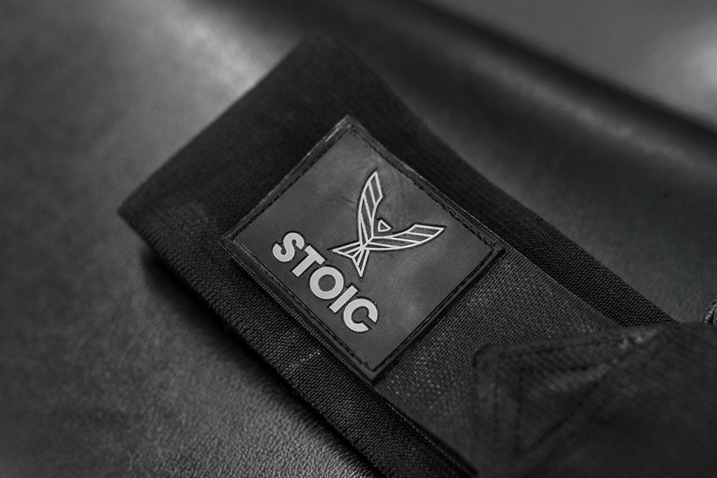 Wrist Wraps weightlifting, powerlifting, cross training, bodybuilding with thumb loop. Professional grade for gym workout, men and women weight lifting and strength training by Stoic - Black 36 Inch