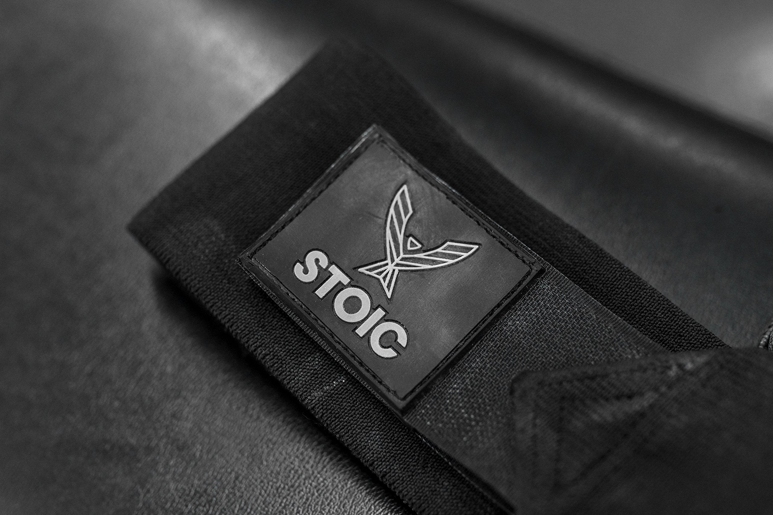 Wrist Wraps weightlifting, powerlifting, cross training, bodybuilding with thumb loop. Professional grade for gym workout, men and women weight lifting and strength training by Stoic - Black 36 Inch