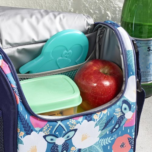 Fit & Fresh Cool Coolers Kids Lunch Box Ice Packs - Slim Reusable Multicolored Set of 4 (Penguin)