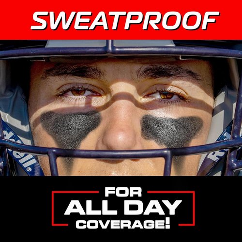 GoSports Anti-Glare Eye Black Sports Stick - 2 Pack Under Eye Paint for Football, Baseball & Softball