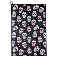 CybGene Sugar Skull Gifts Golf Towel, Sugar Skull Golf Gifts, 40 x 60cm Microfiber Golf Towel for Golf Bags for Birthday, Christmas