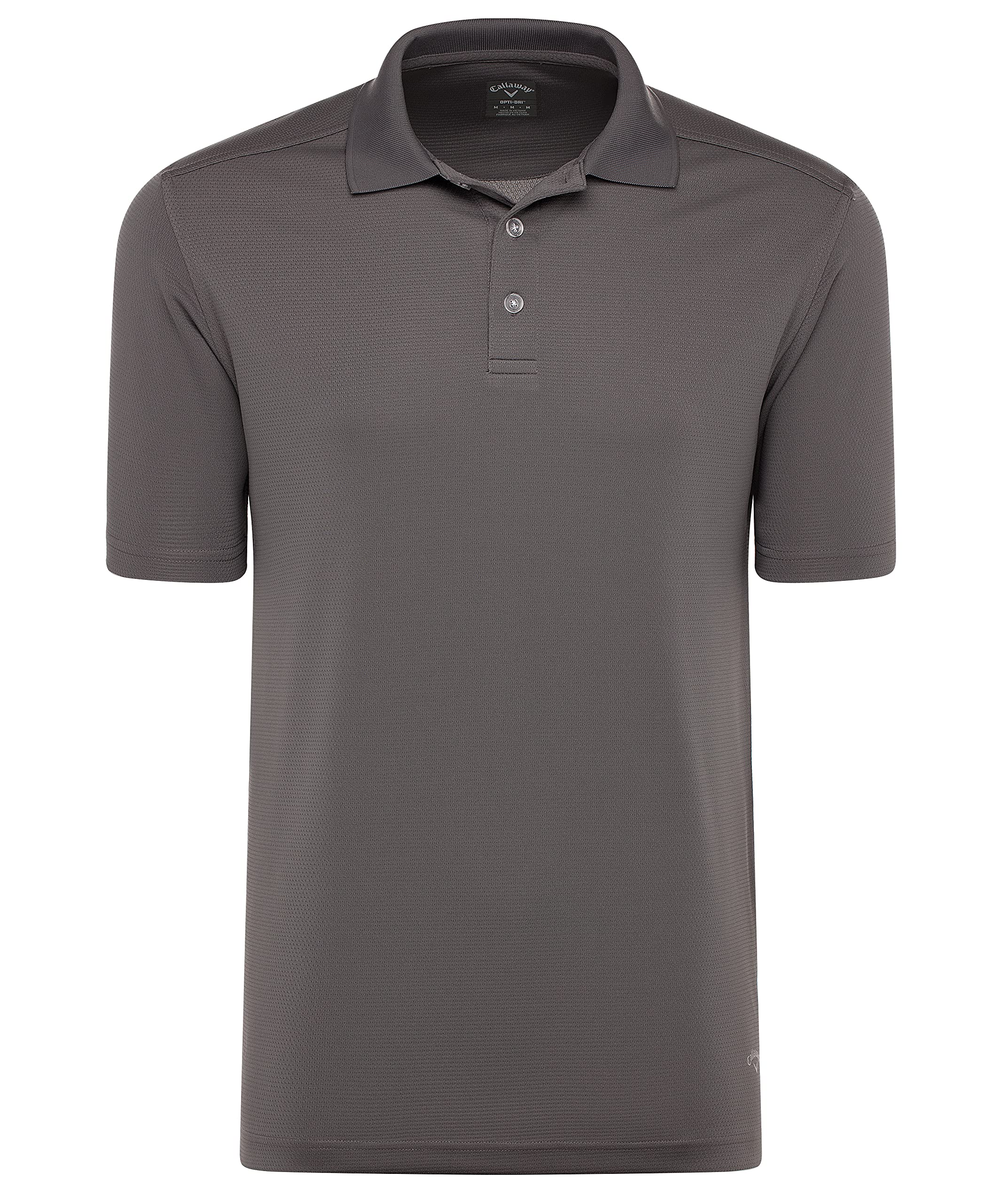 Callaway Men's Regular Short Sleeve Core Performance Golf Polo Shirt with Sun Protection (Size Small-4X Big & Tall), Smoked Pearl, Large