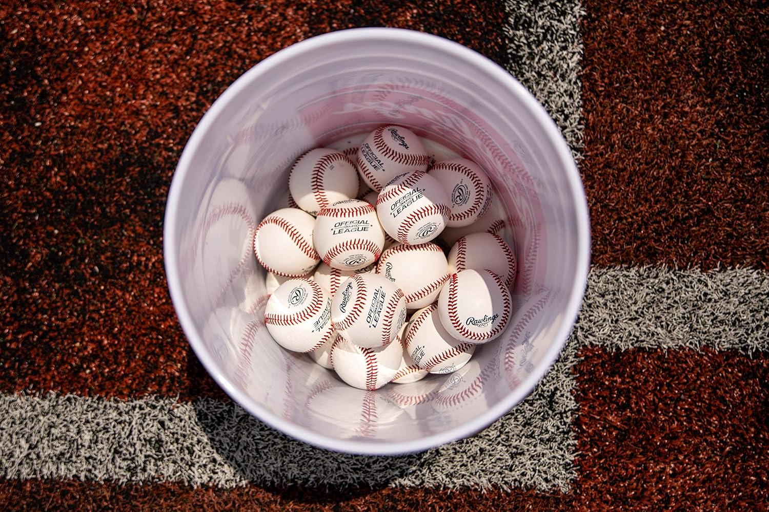 Rawlings Official League Youth Baseballs - Competition Grade | 24 Count Bucket for Practice