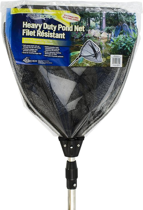 Aquascape Heavy-Duty Pond Net - Extendable Handle for Safe Koi & Fish Handling | 36-69 Inch Durable Mesh